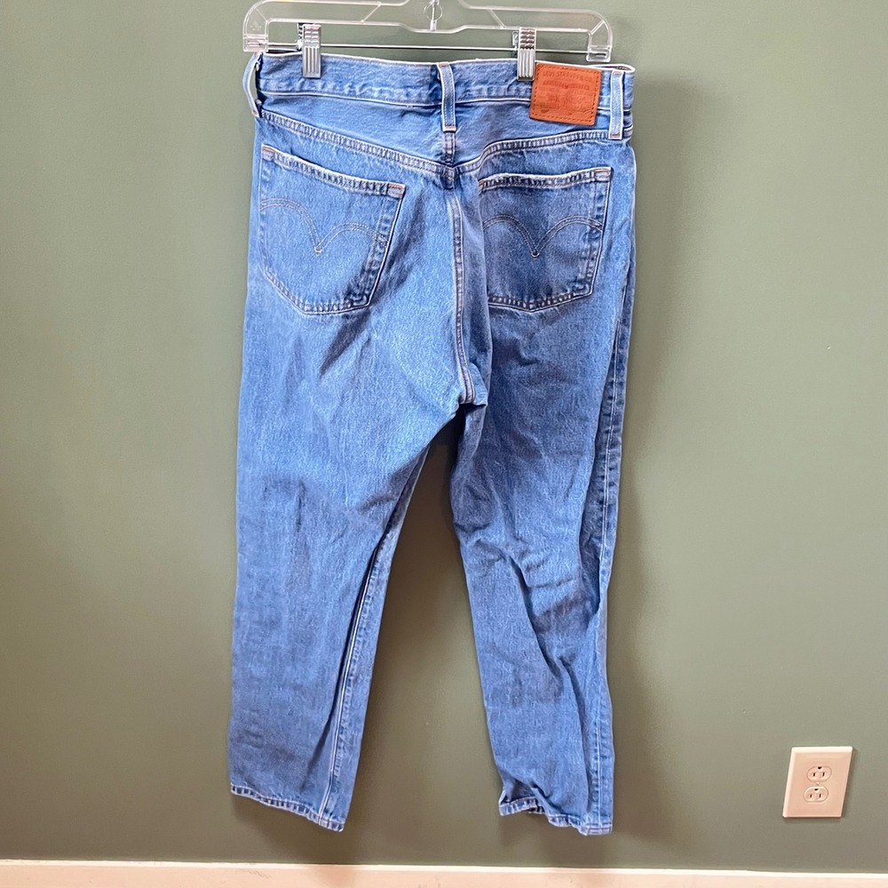 Levis Premium 501 Women's‎ Light Wash Distressed Blue Jeans W30 L30